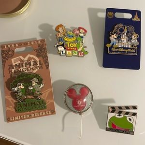 Set of Disney pins